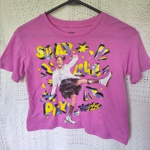 That Girl LayLay Slay All Day Pink Short Sleeve Shirt Size L 10/12
